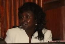 Former Judiciary Chief Registrar Gladys Shollei at the Anti-Corruption Court