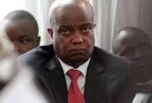 Former Nairobi County Chief Finance Officer Jimmy Kiamba at Milimani Law Courts