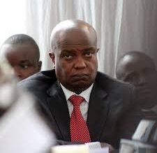 Former Nairobi County Chief Finance Officer Jimmy Kiamba at Milimani Law Courts