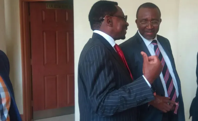 Meru Senator Mithika Linturi at the High Court during UoN deregistration case