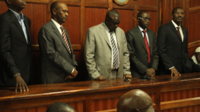 Former NHIF CEO Richard Kerich at the anti-corruption court
