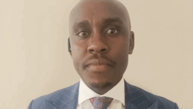 Businessman Abbas Badru Omuyoma at Milimani Law Courts over Sh8.1 million gold fraud case